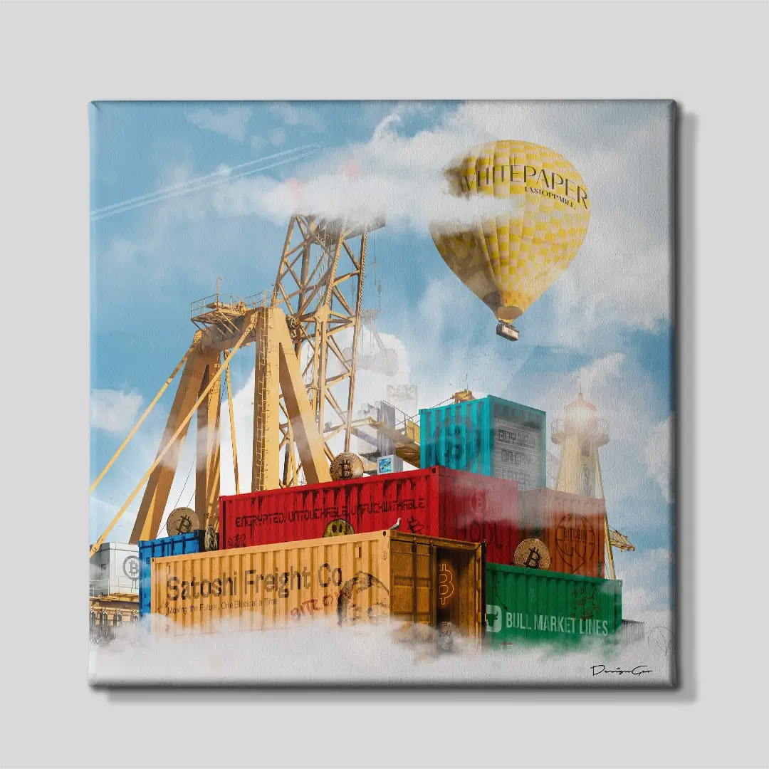 Satoshi Freight Co Canvas Wall Art