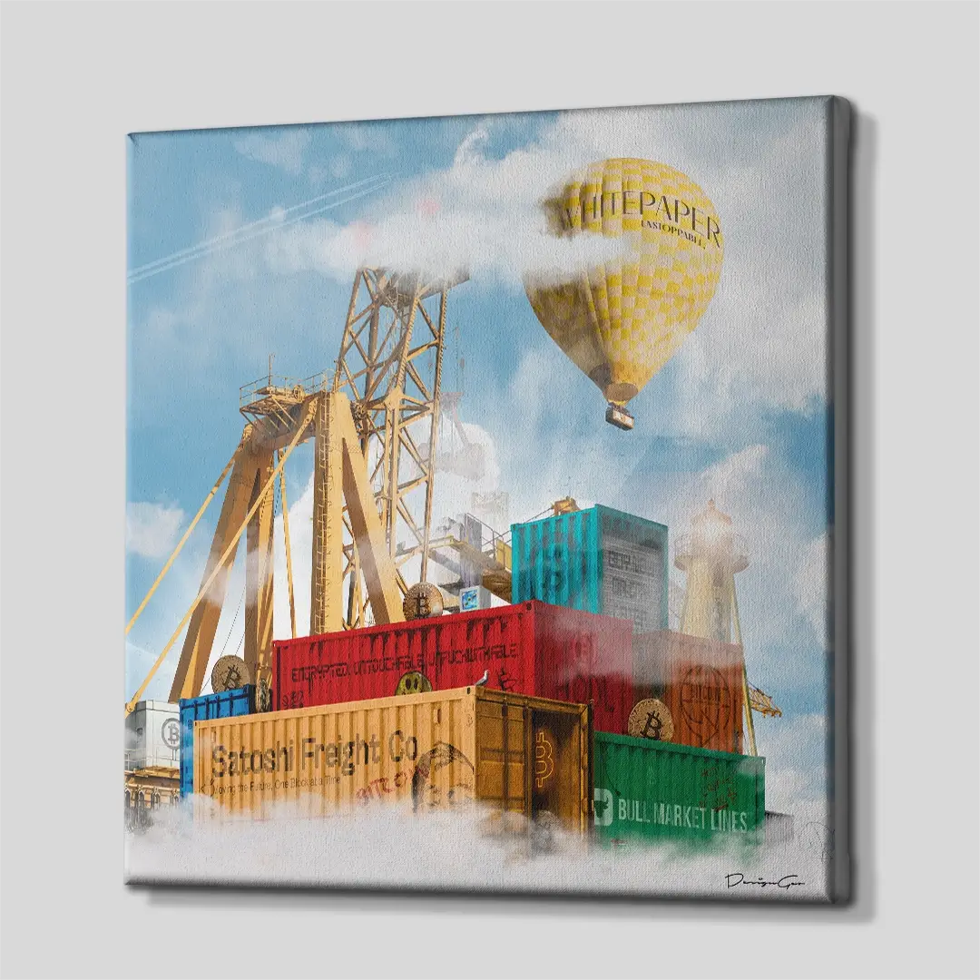 Satoshi Freight Co Canvas Wall Art
