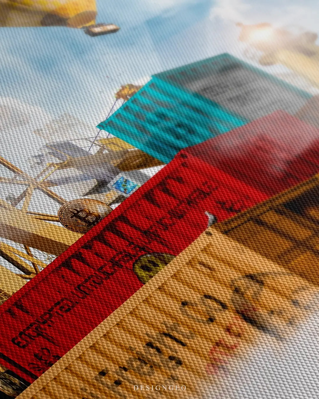 Satoshi Freight Co Canvas Wall Art