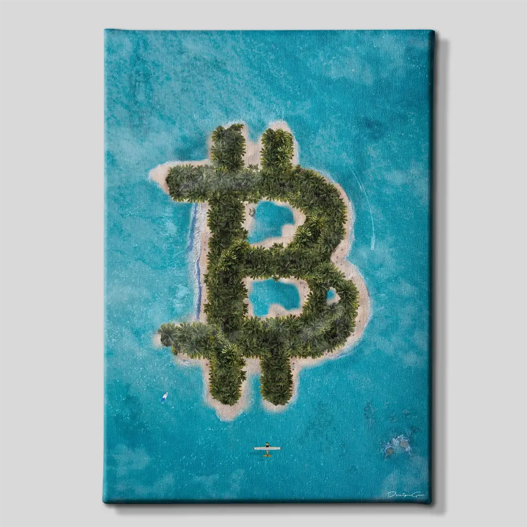 Satoshi Island Canvas Wall Art