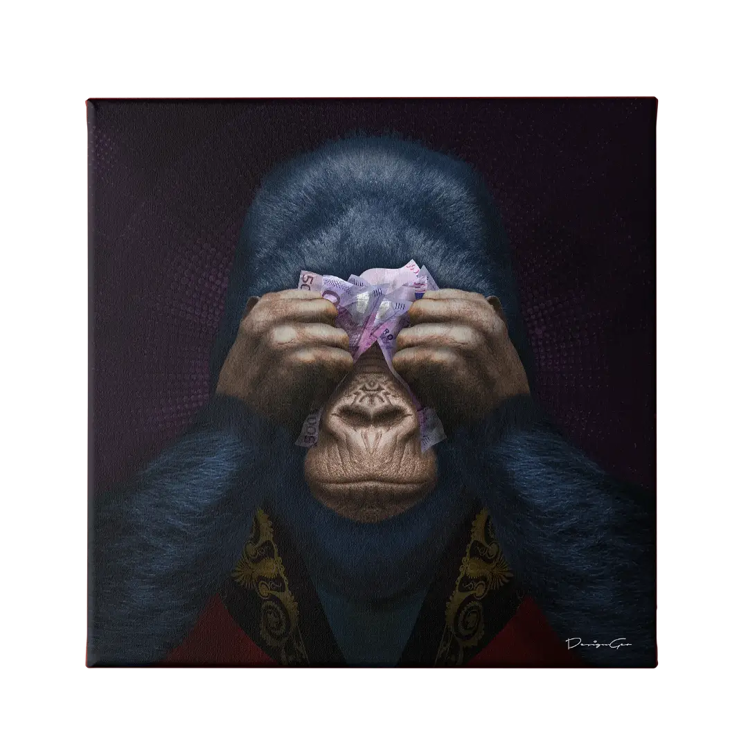 See No Evil Canvas Wall Art