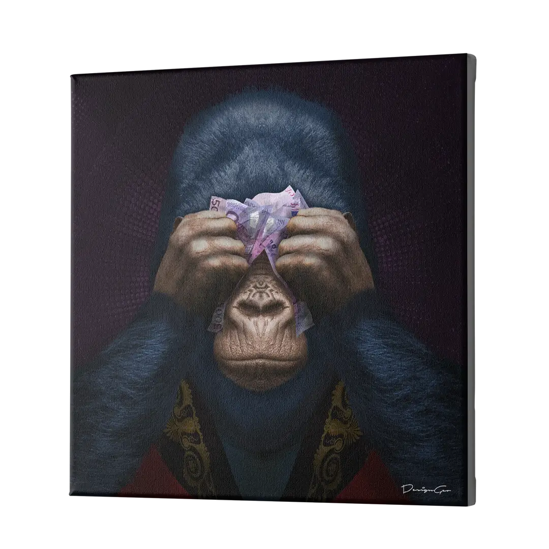 See No Evil Canvas Wall Art