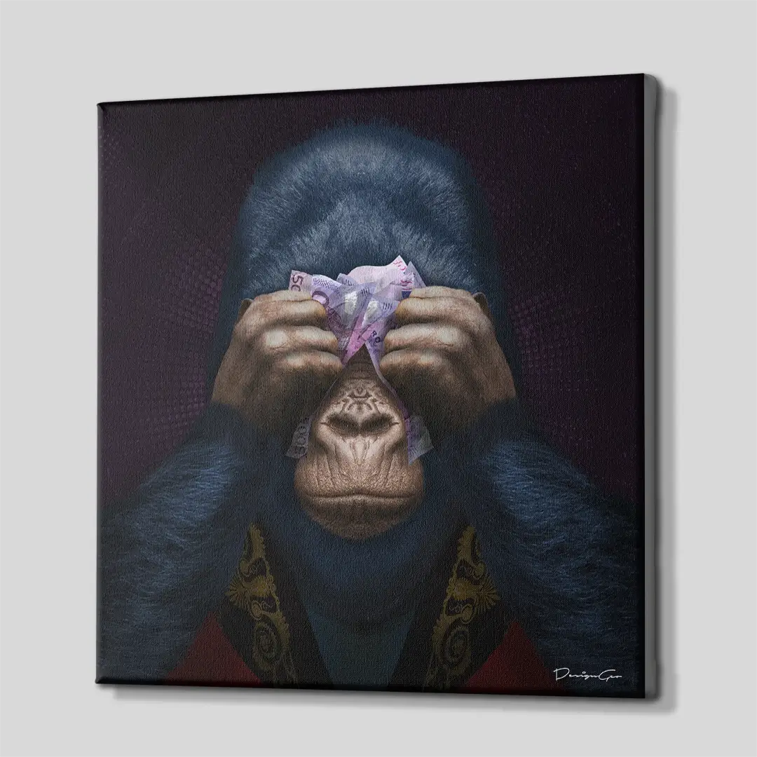 See No Evil Canvas Wall Art