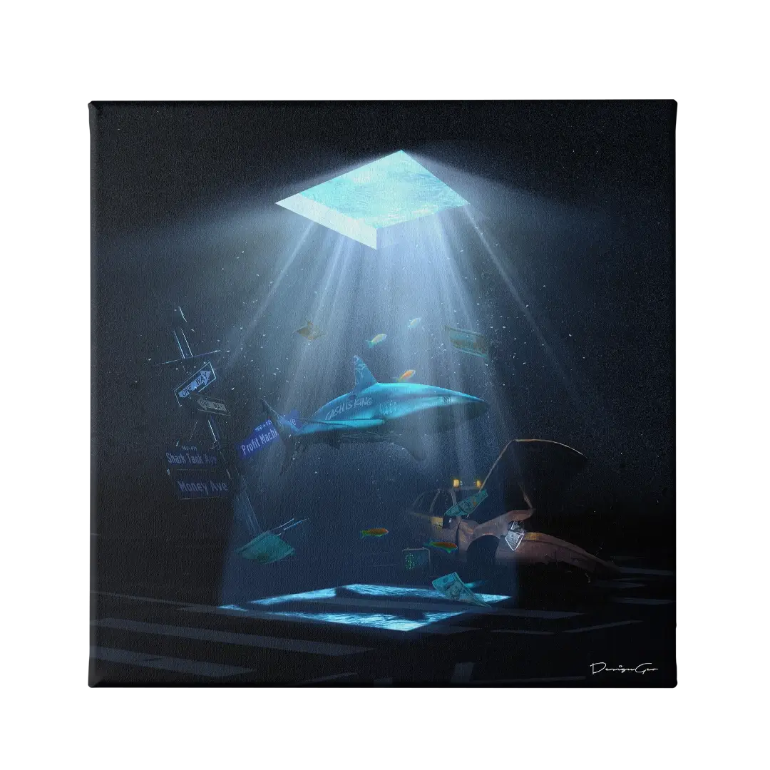 Shark Tank Canvas Wall Art