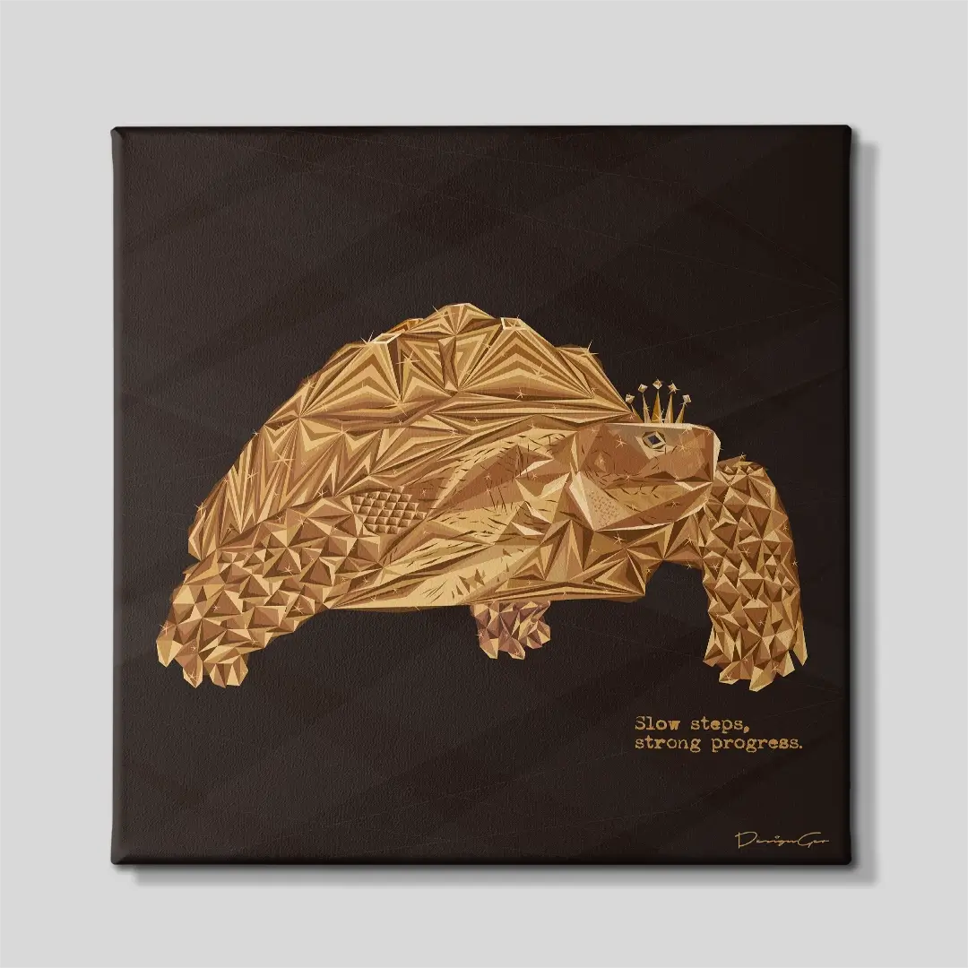 Slow Steps Strong Progress Canvas Wall Art