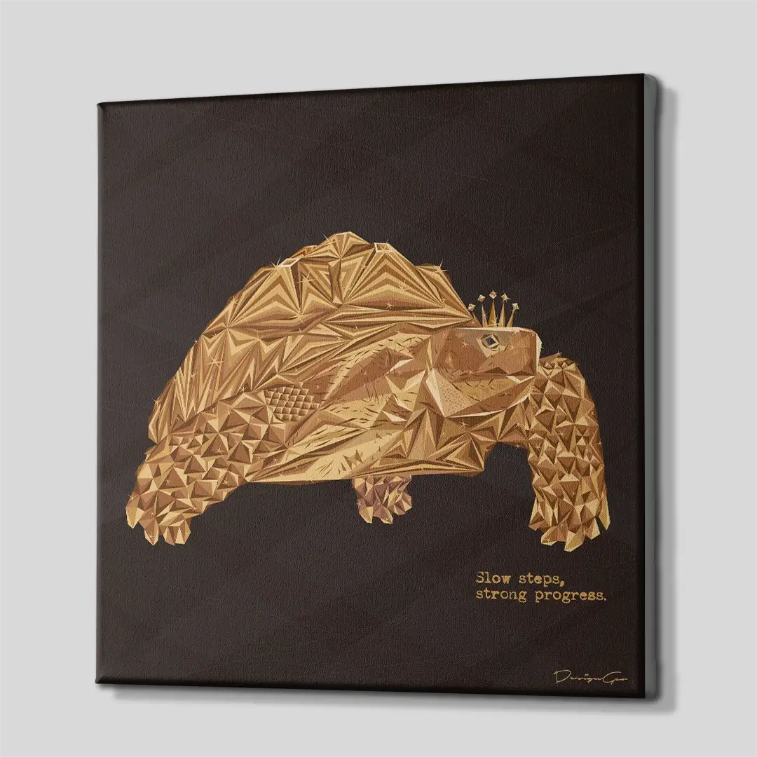 Slow Steps Strong Progress Canvas Wall Art