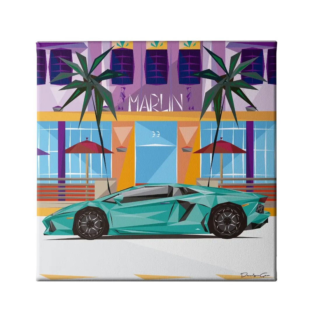 South Beach Canvas Wall Art