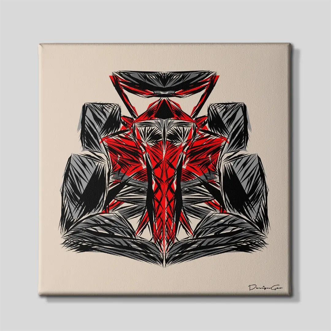 Speed Discipline Outline Canvas Wall Art