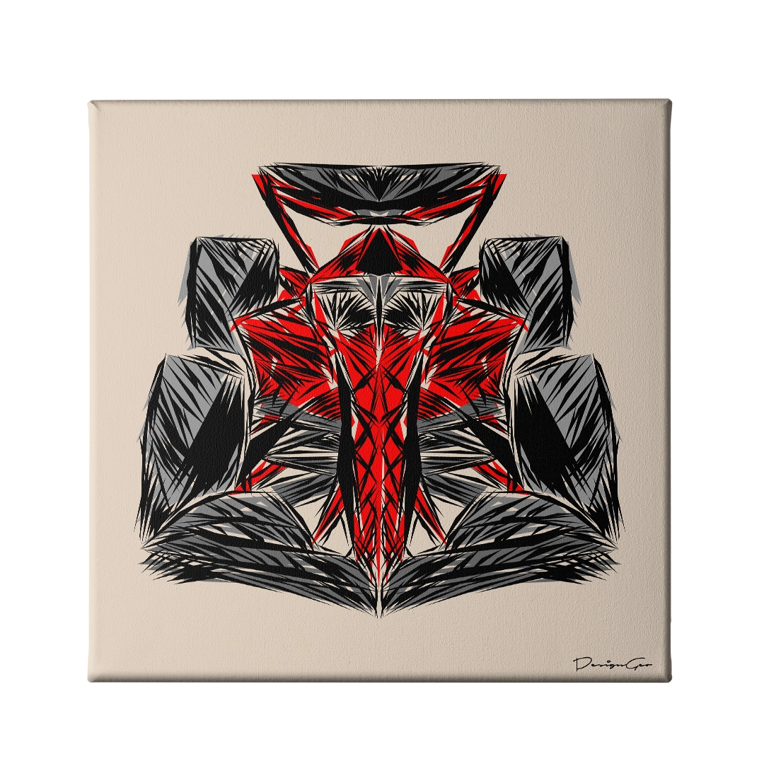Speed Discipline Outline Canvas Wall Art