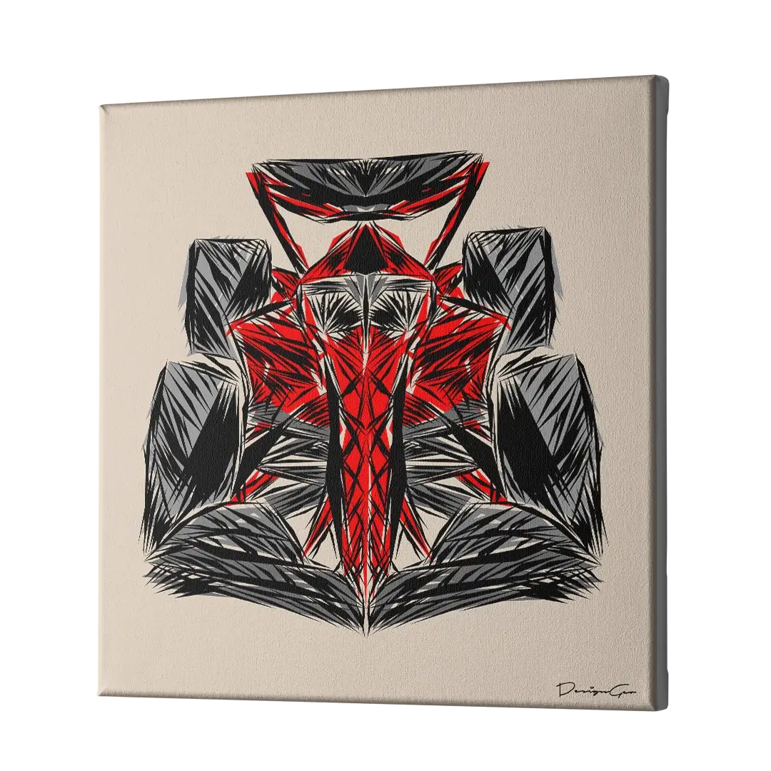 Speed Discipline Outline Canvas Wall Art