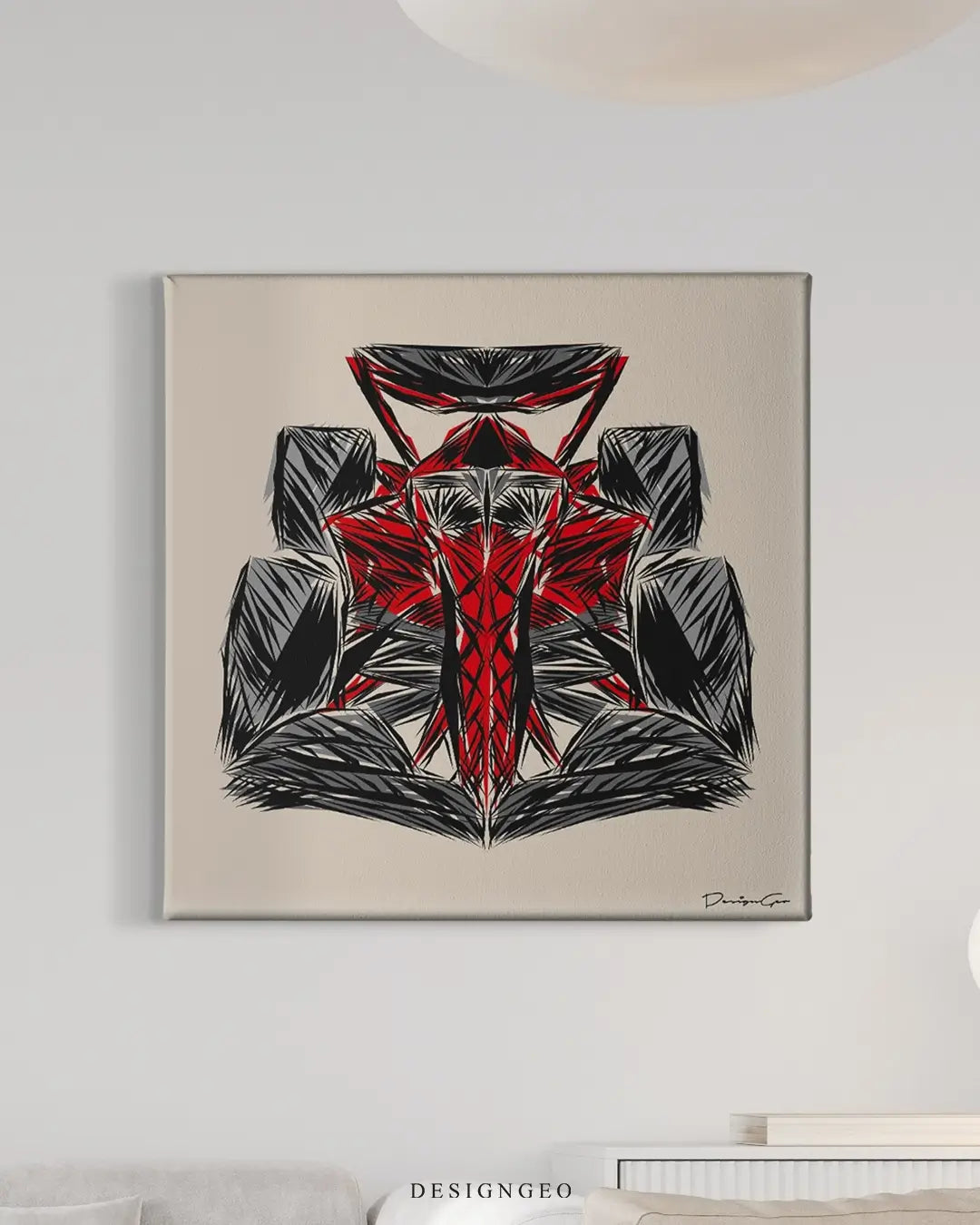 Speed Discipline Outline Canvas Wall Art