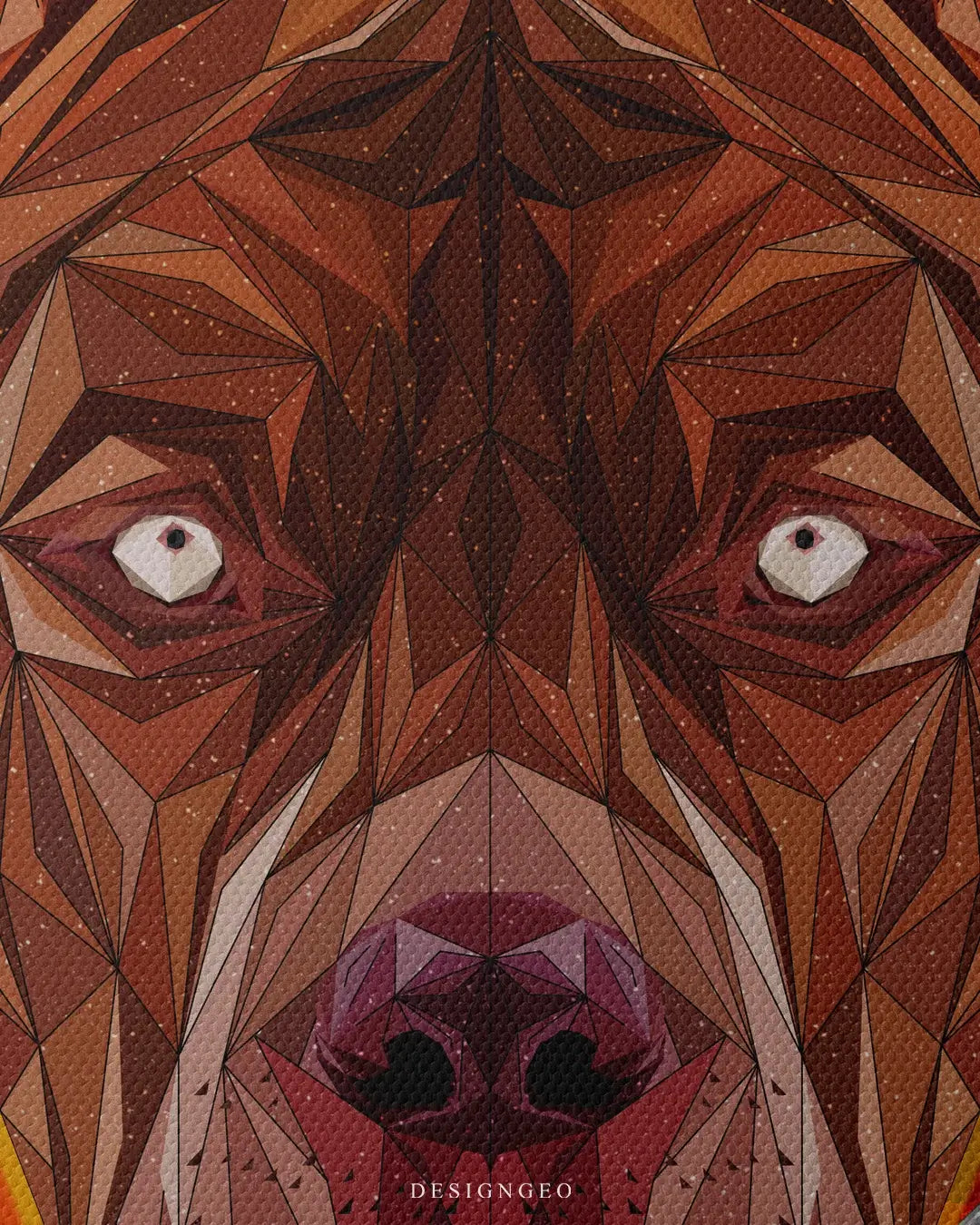 Artistic canvas illustration of a resilient street dog made of razors, symbolizing sharpness, urban survival, and the hunger for success in a bold minimalist style