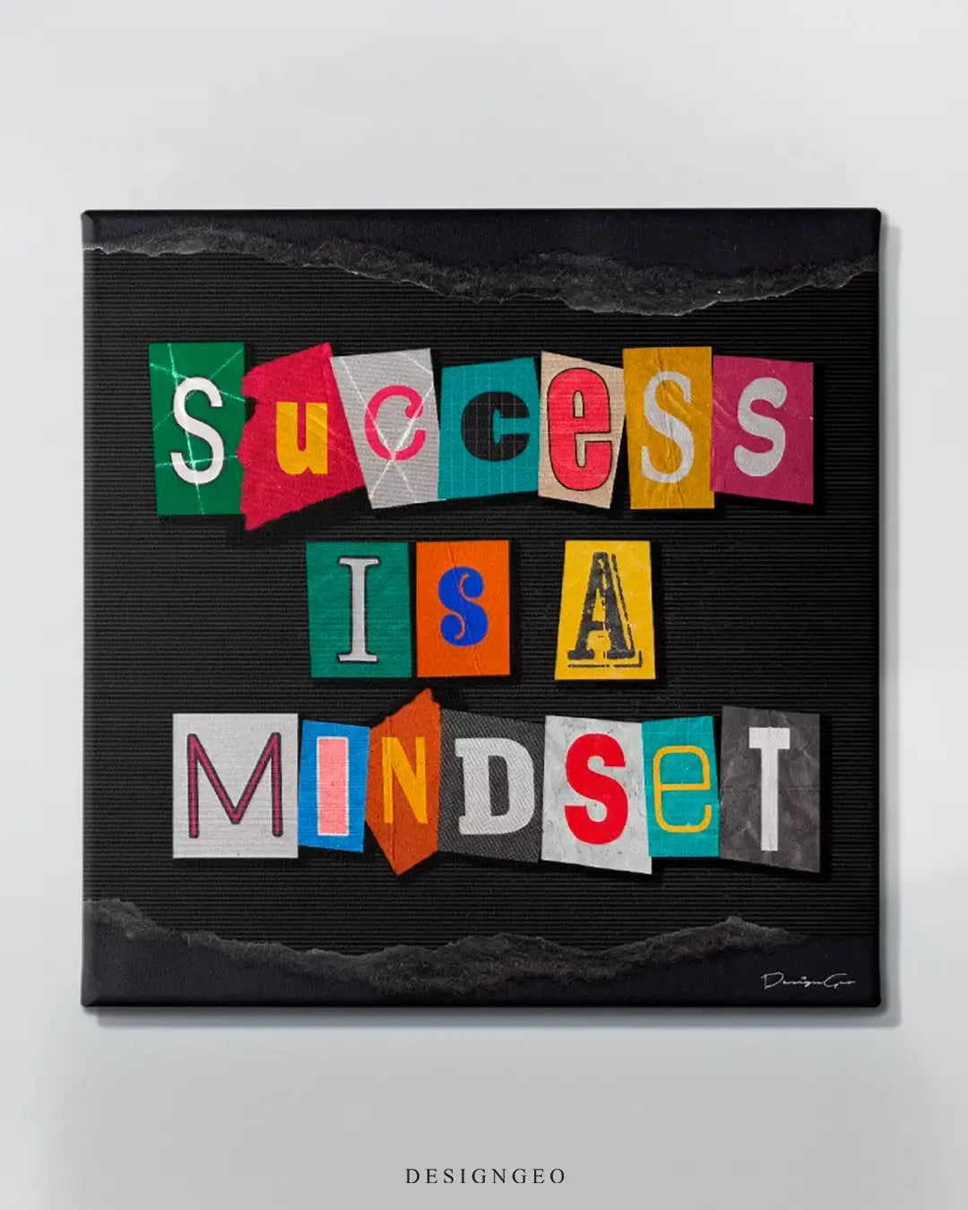 Success is a Mindset Canvas Wall Art