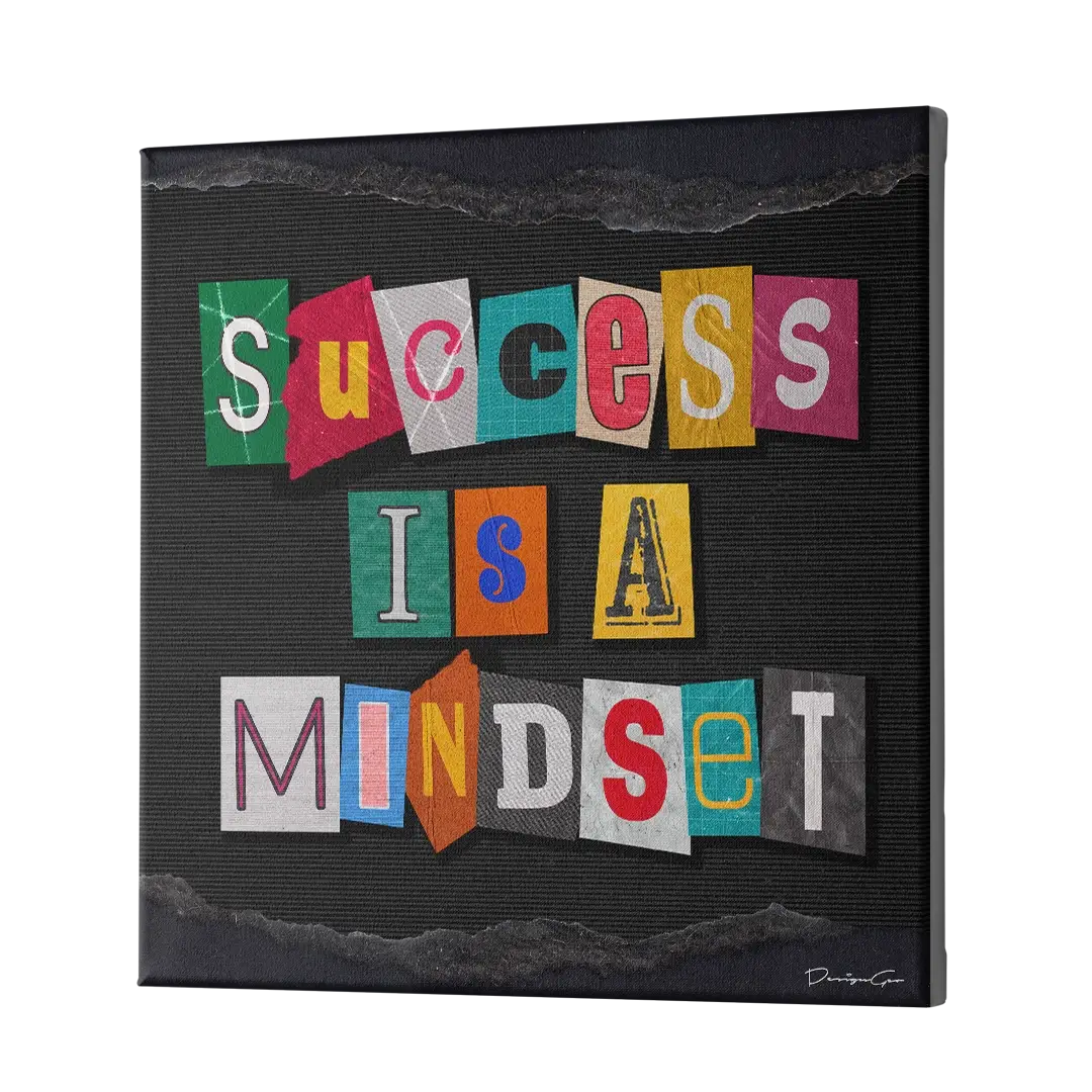 Success is a Mindset Canvas Wall Art