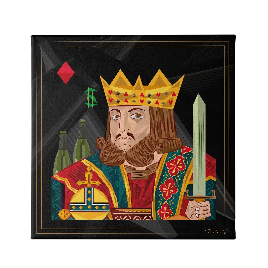The King Canvas Wall Art