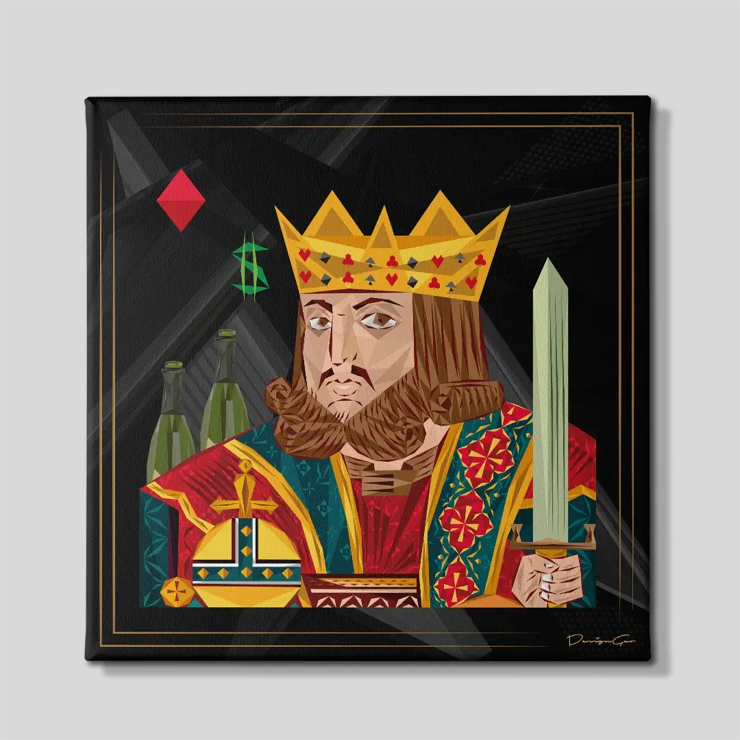 The King Canvas Wall Art