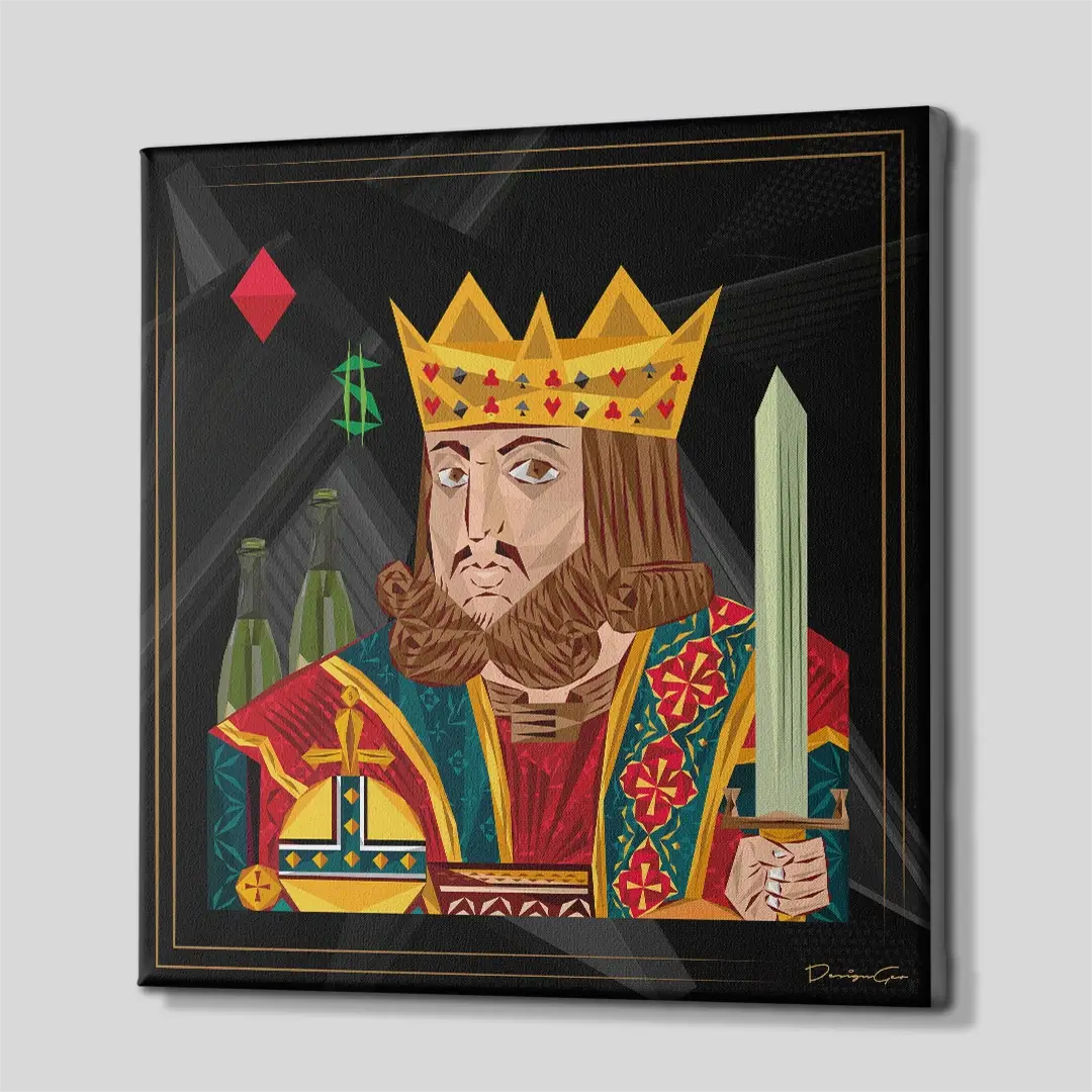 The King Canvas Wall Art