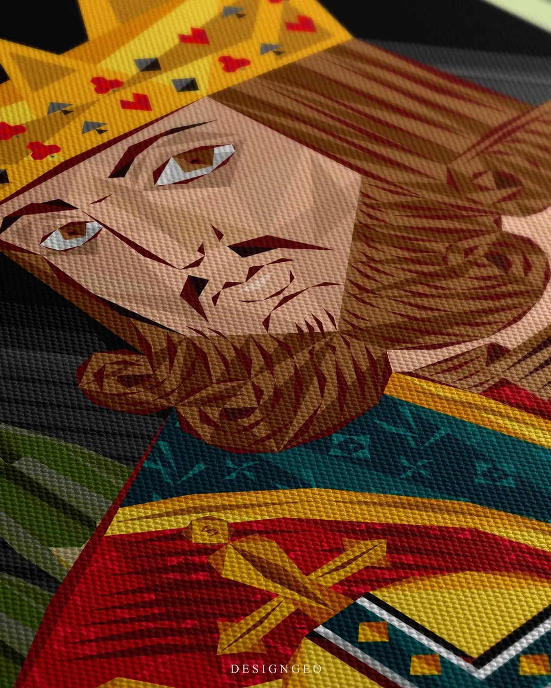 The King Canvas Wall Art