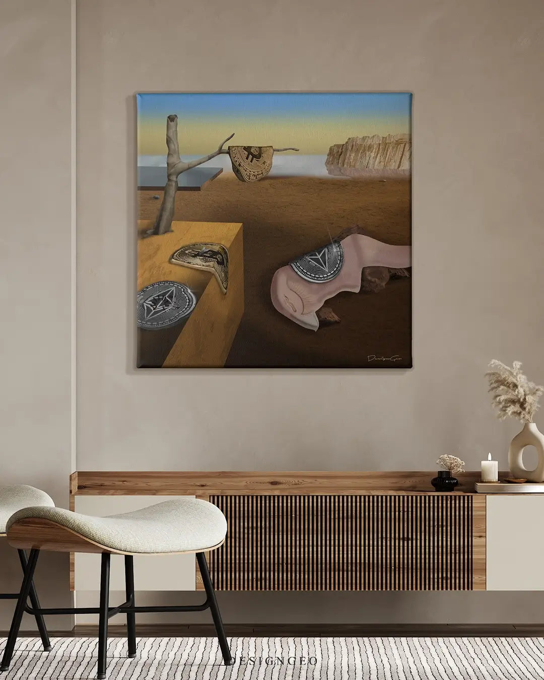 The Persistence of Cryptocurrencies Canvas Wall Art