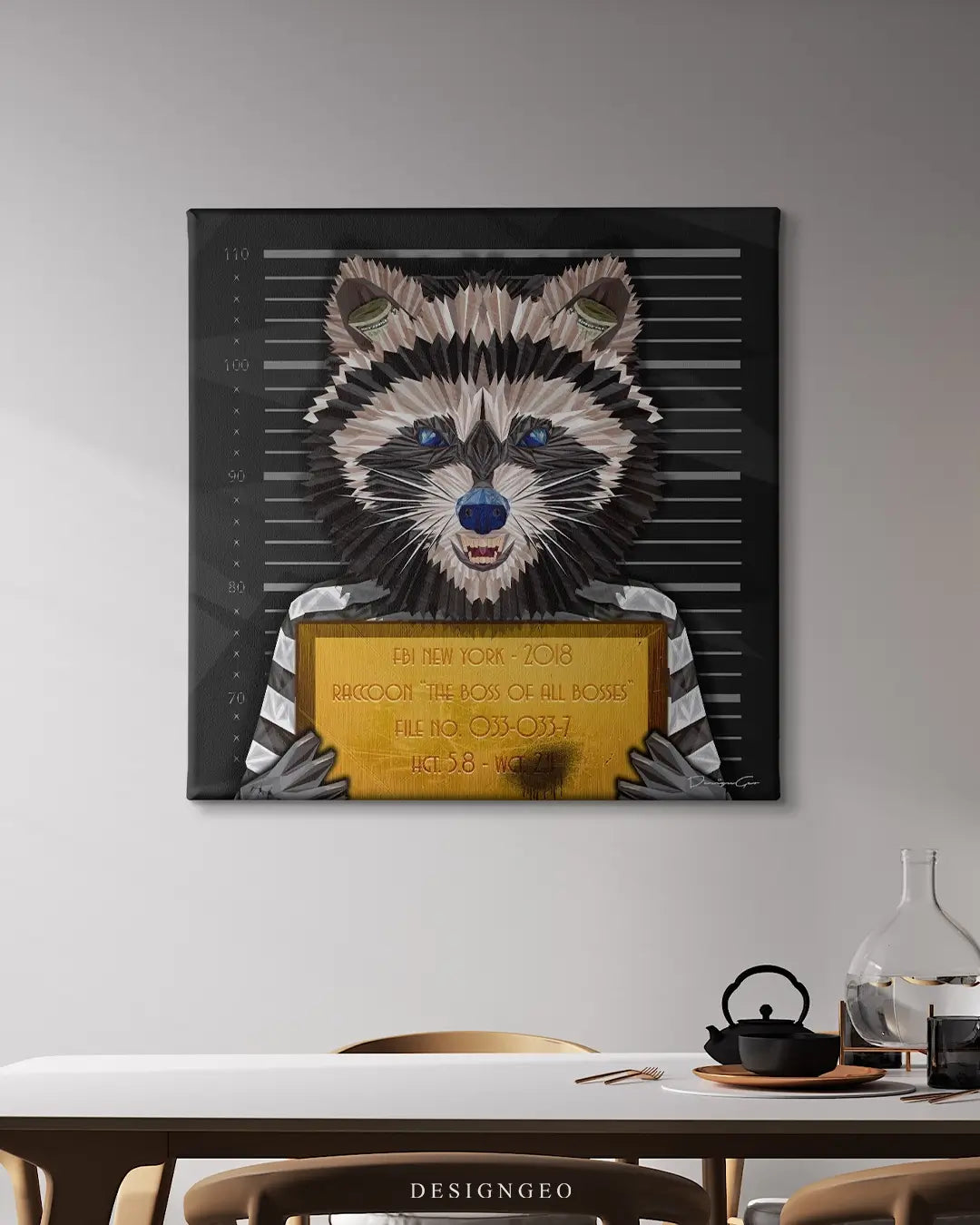 The Raccoon Canvas Wall Art