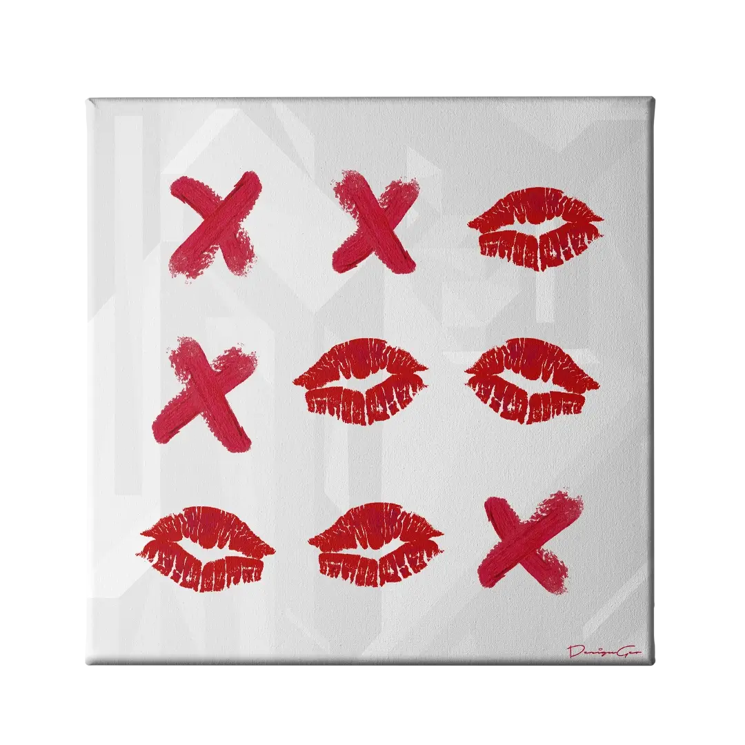 Tic Tac Toe Canvas Wall Art