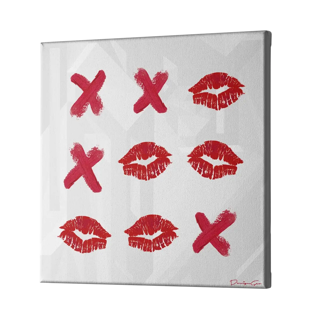 Tic Tac Toe Canvas Wall Art