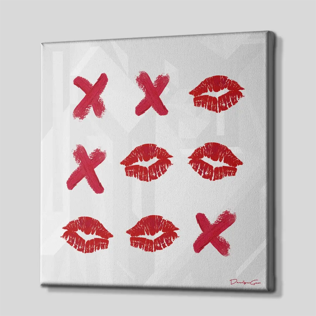 Tic Tac Toe Canvas Wall Art
