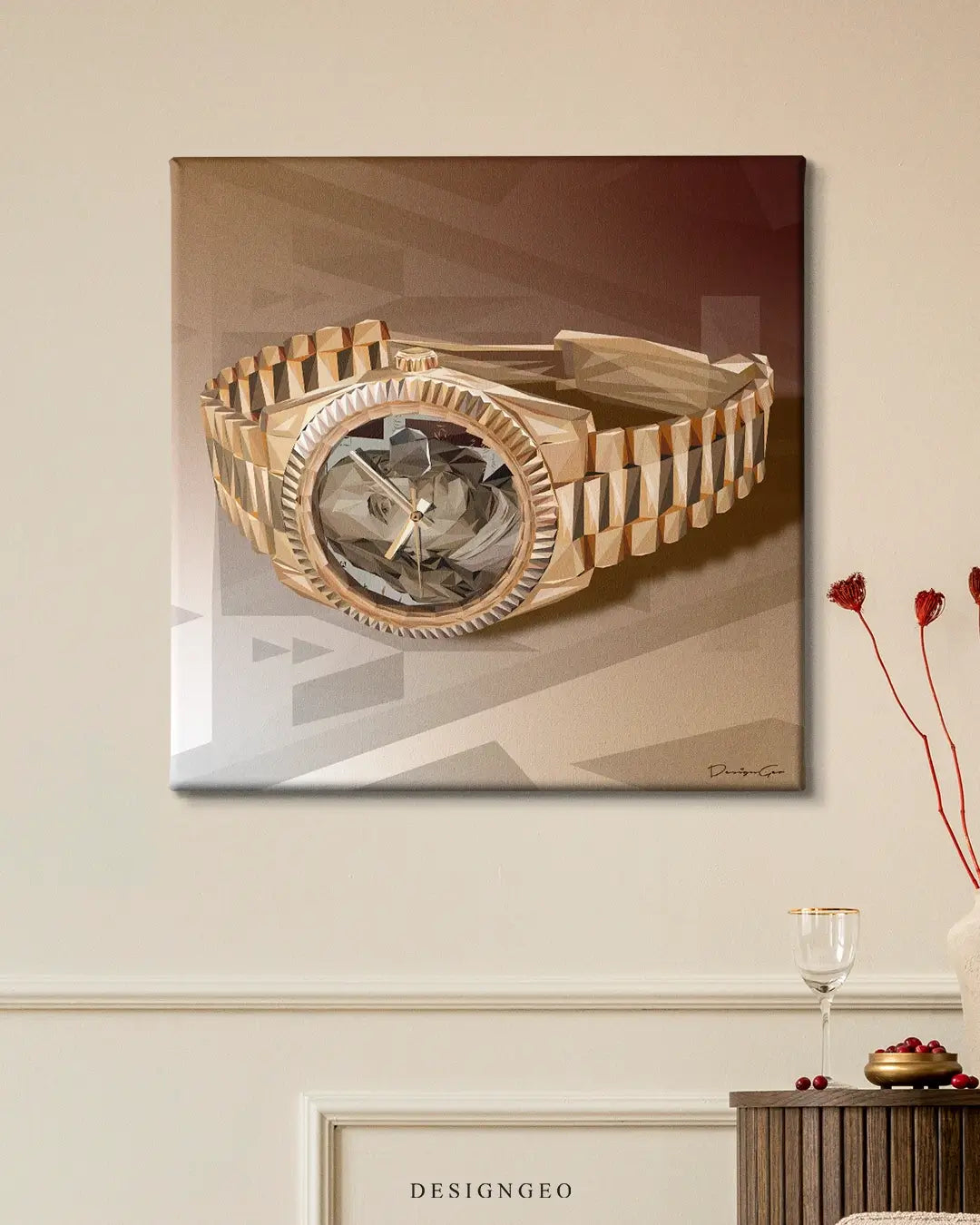 Time is Money Canvas Wall Art