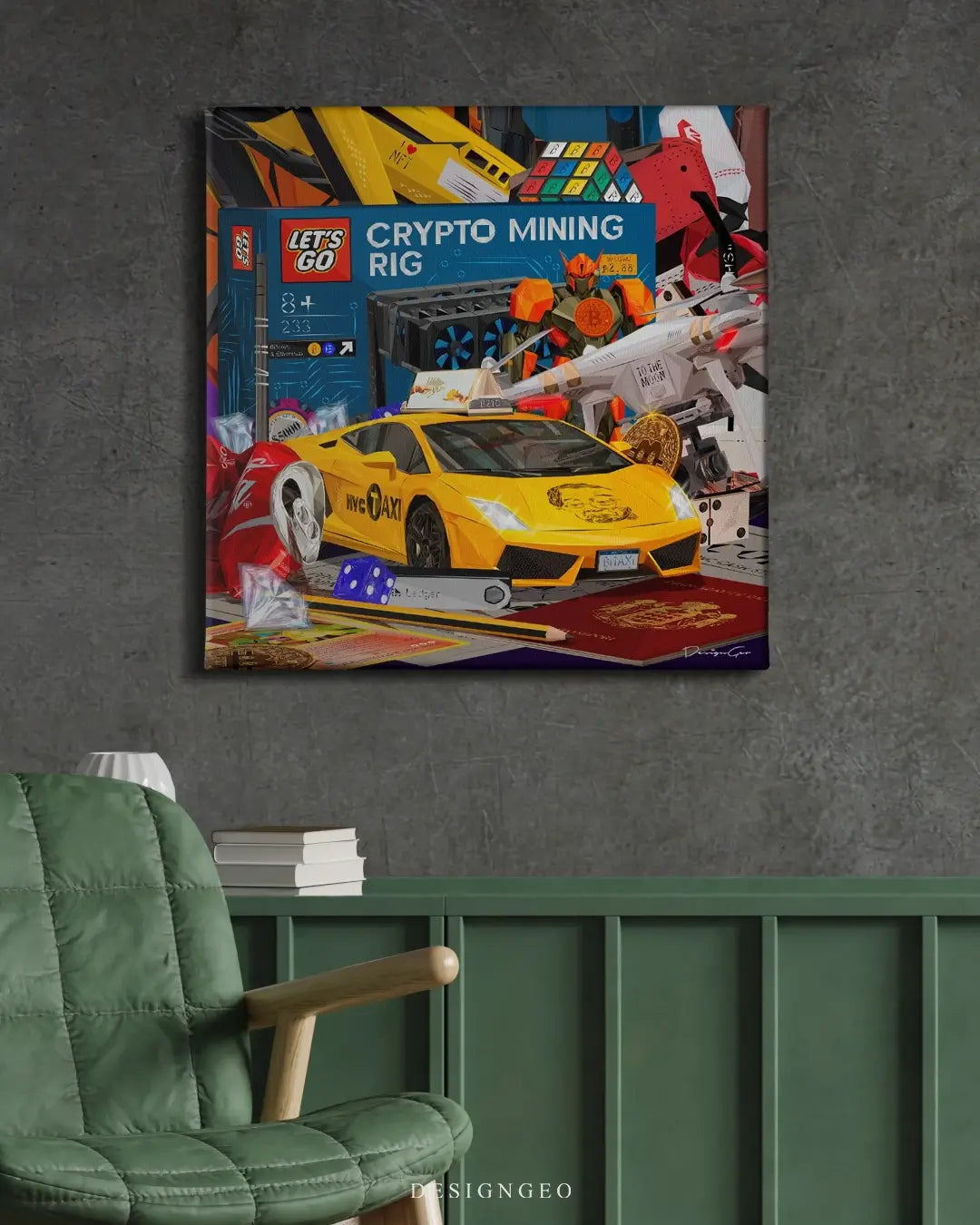 Toys For Boys Canvas Wall Art