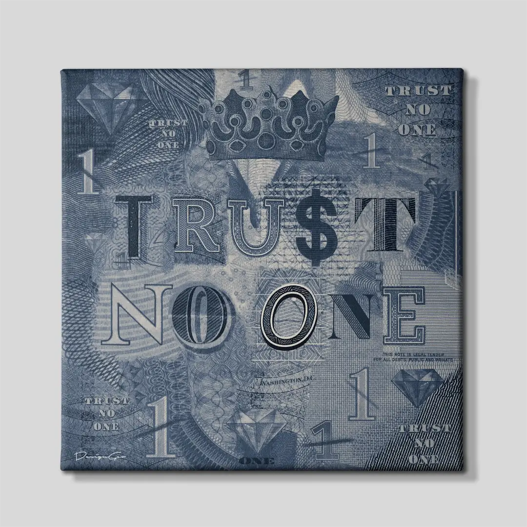 Trust No One Canvas Wall Art