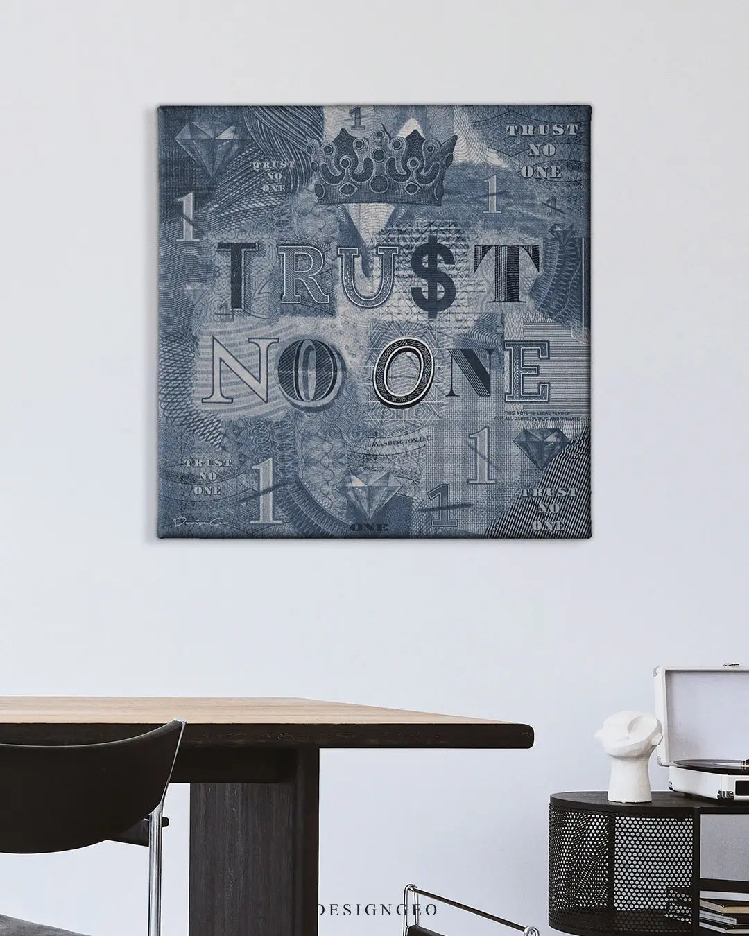 Trust No One Canvas Wall Art