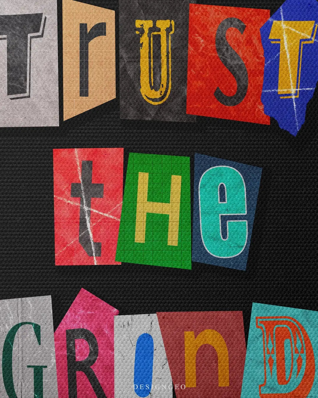 Trust The Grind Canvas Wall Art