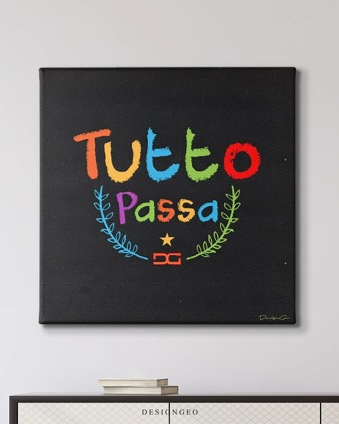 Tutto Passa Canvas Wall Art