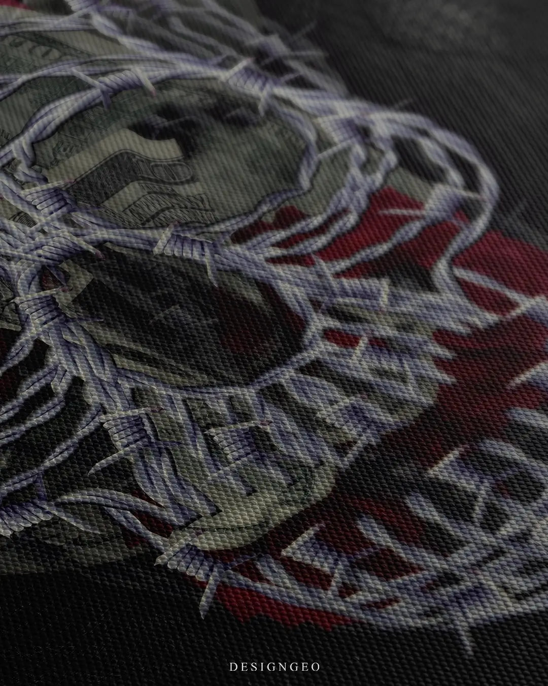 Untouchable Skull Canvas Wall Art