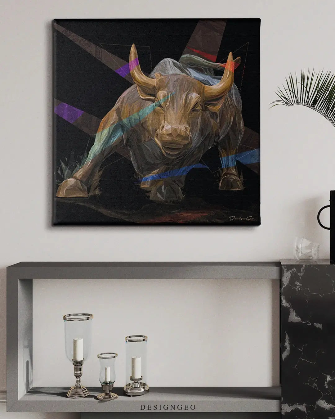 Wall Street Bull Canvas Wall Art