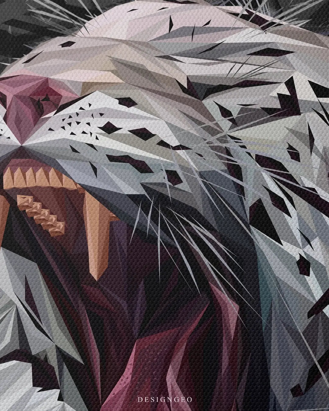 White Bengal Tiger Canvas Wall Art