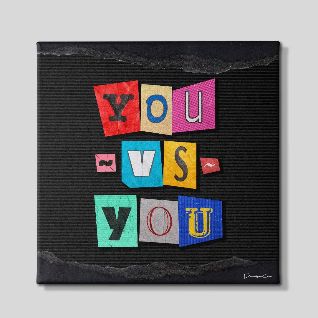You Vs You Canvas Wall Art