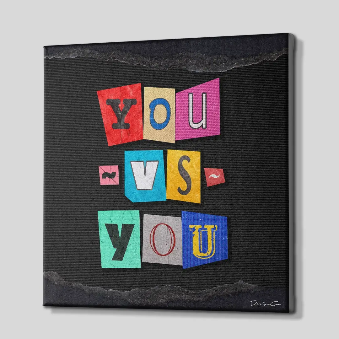 You Vs You Canvas Wall Art