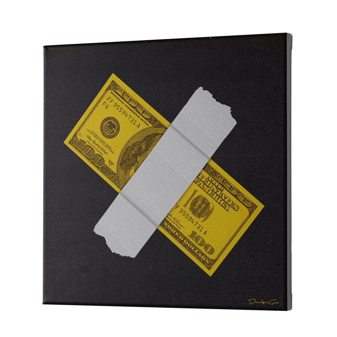 100 Dollar Bill Canvas Wall Art