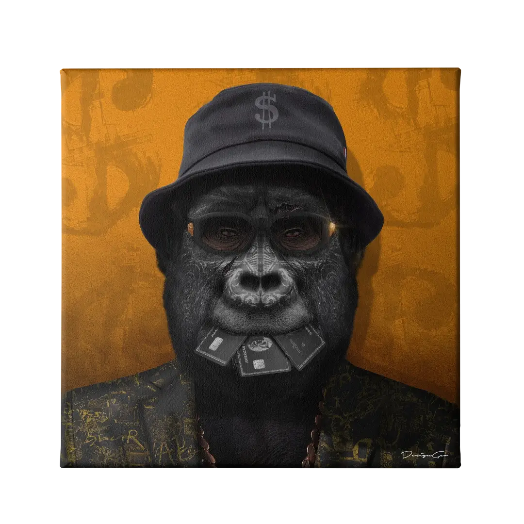 Alpha Ape Canvas Wall Art