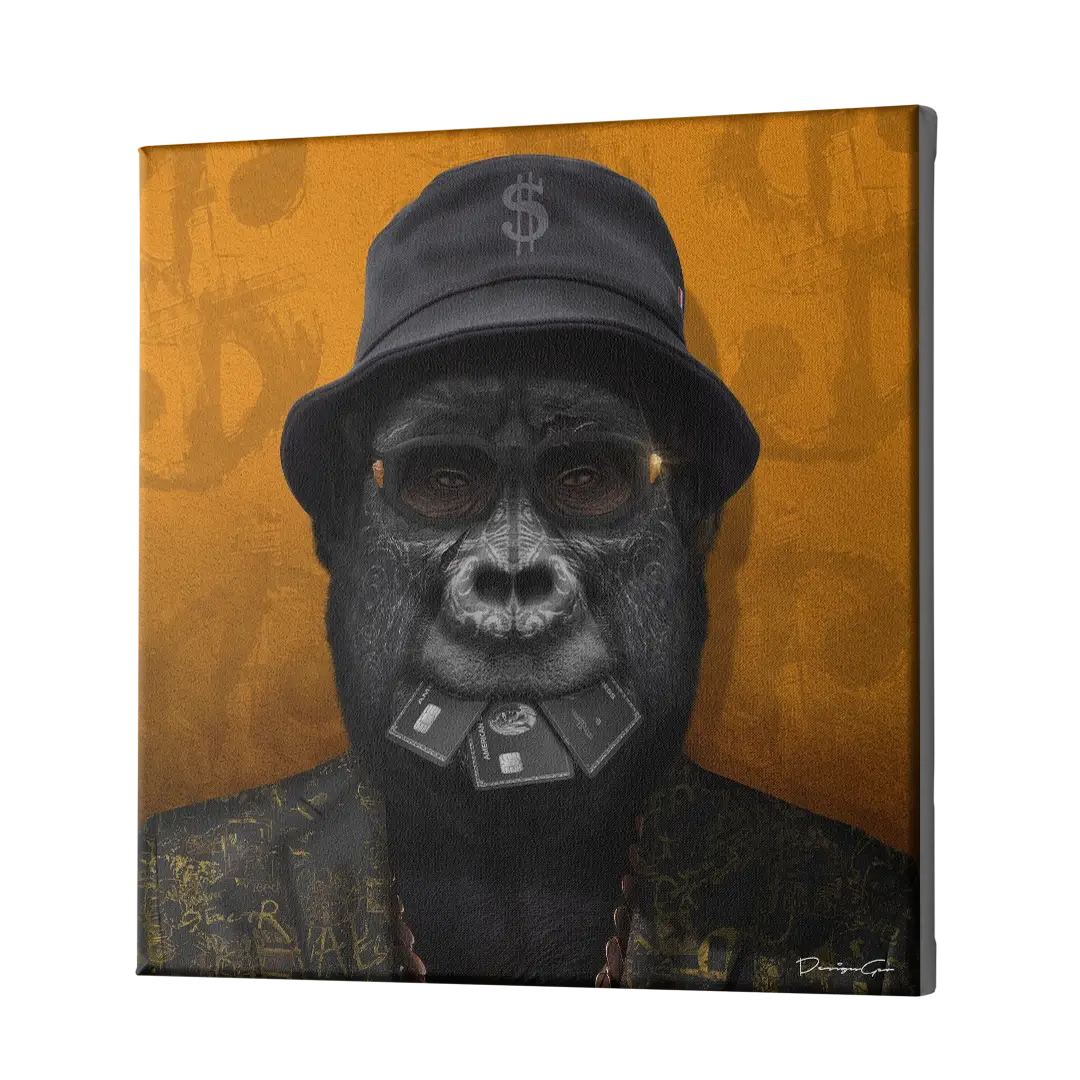 Alpha Ape Canvas Wall Art