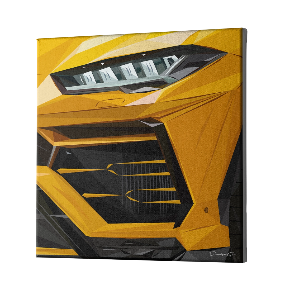 Amber Speed Canvas Wall Art