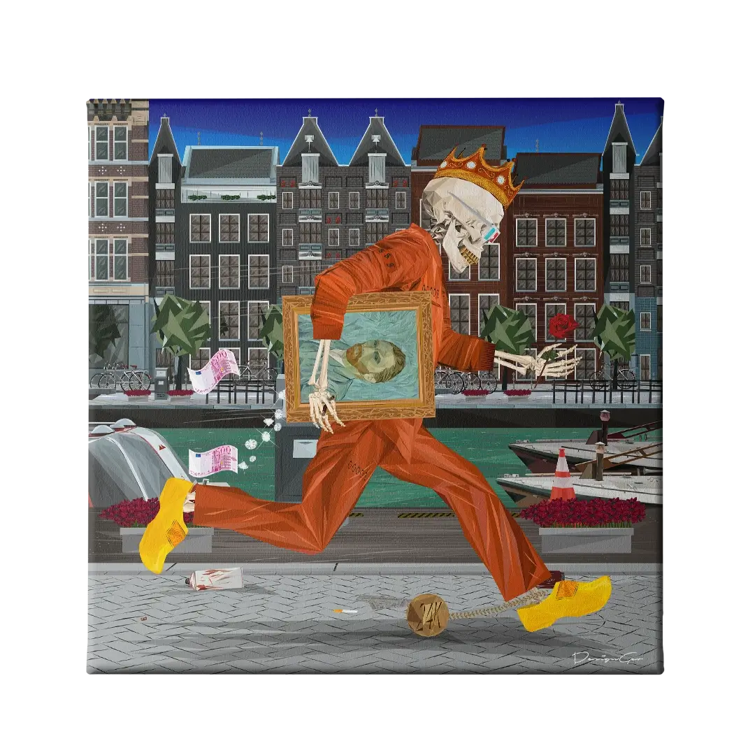 Amsterdam Rush Canvas Wall Art
