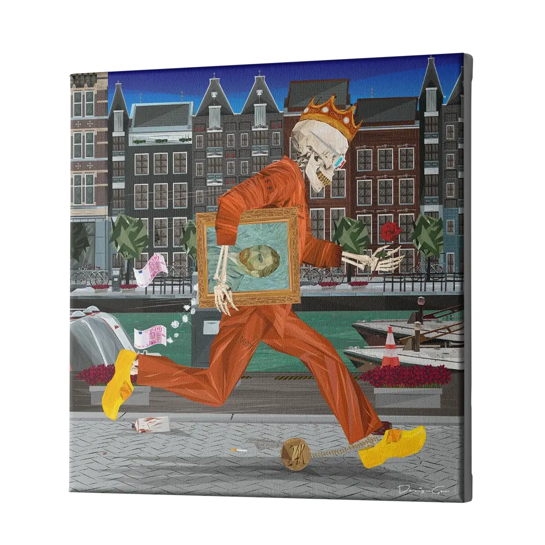 Amsterdam Rush Canvas Wall Art