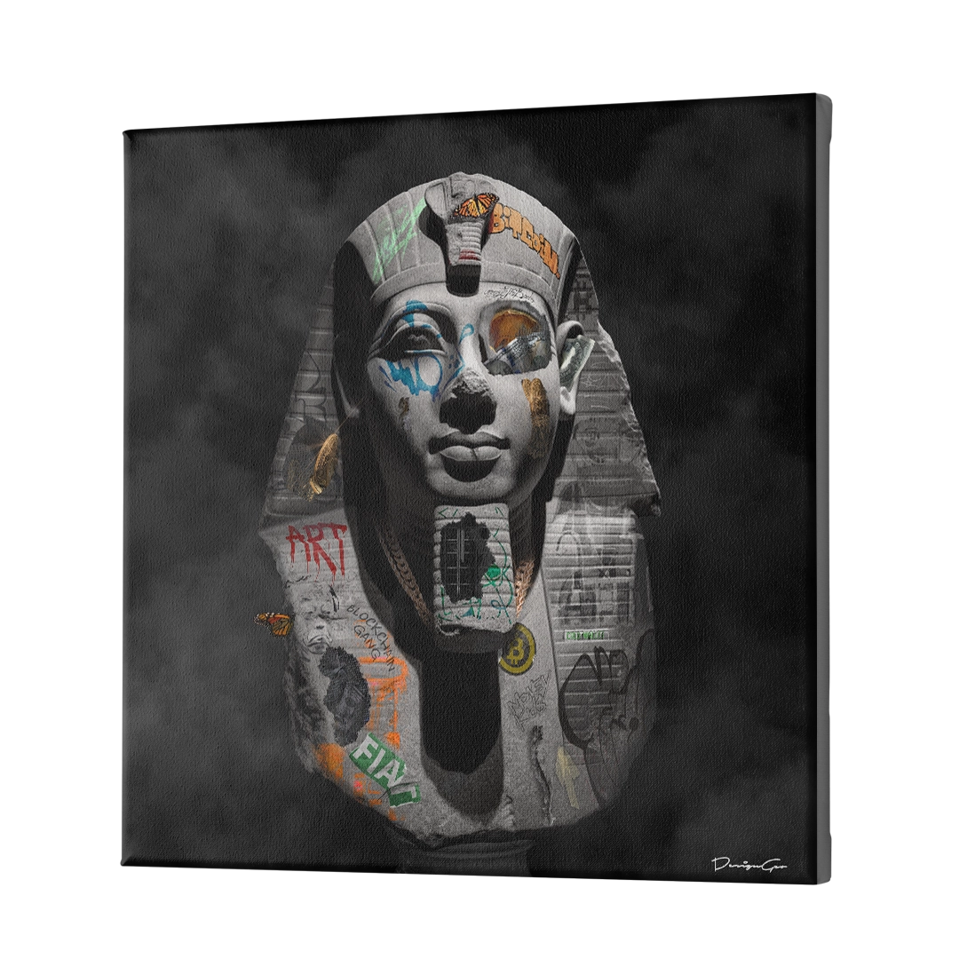 Ancient Egypt Art Square Canvas Print by DesignGeo