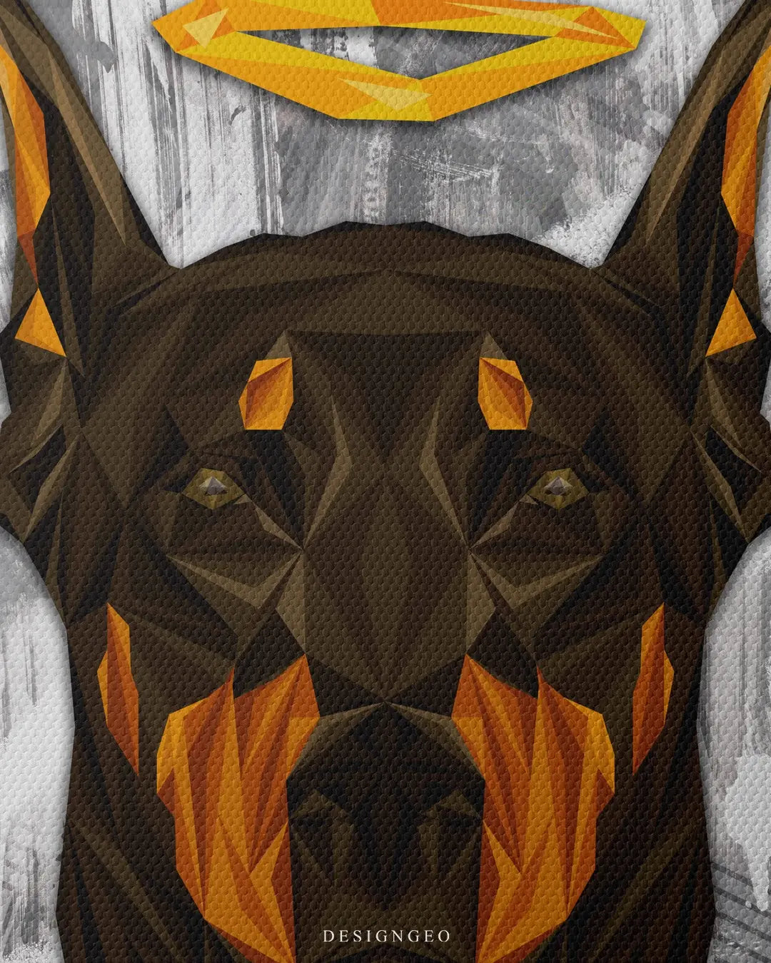 Angel Doberman Canvas Wall Art