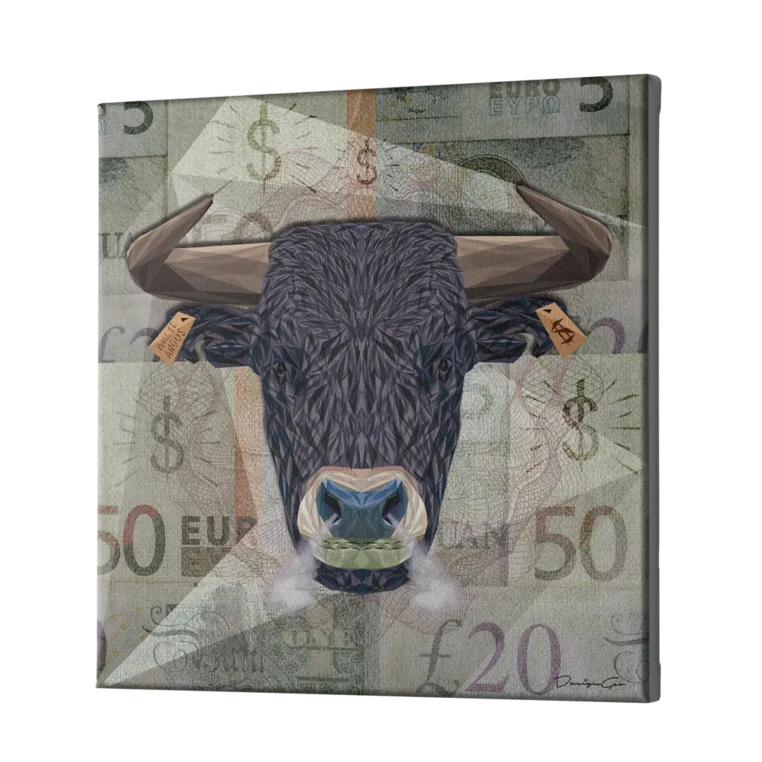 Angus Bull Canvas Wall Art
