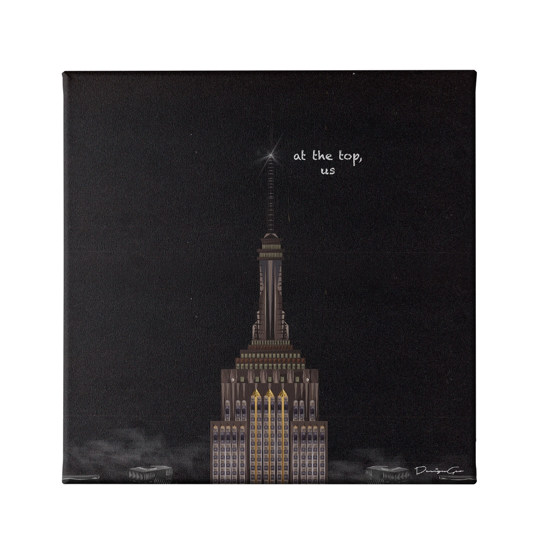 At The Top Us Canvas Wall Art