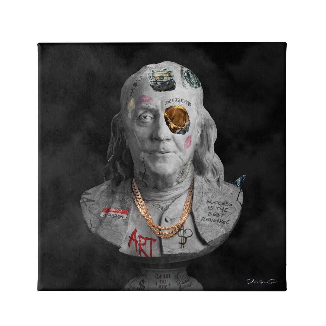 Benjamin Franklin Bust Art 