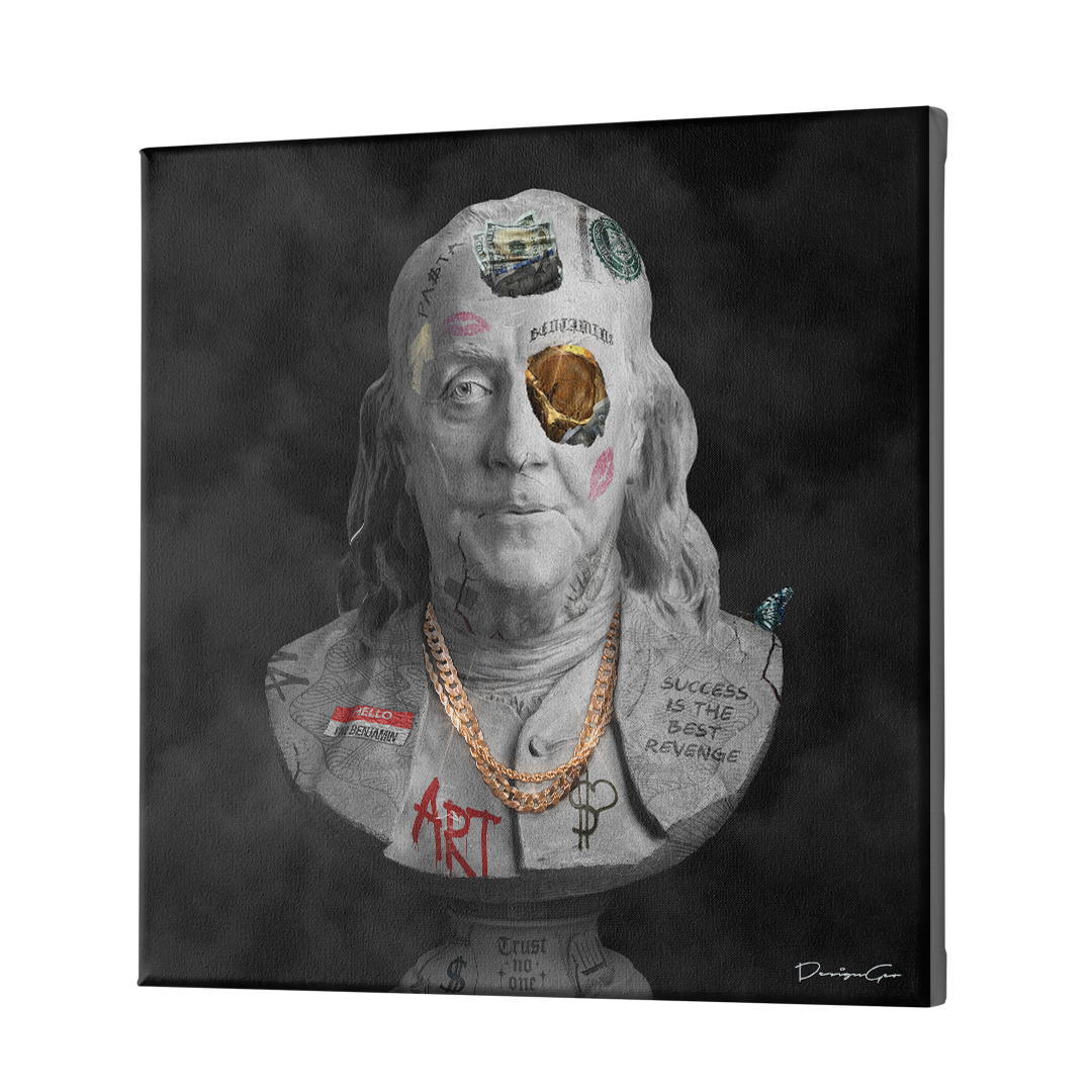 Benjamin Franklin Bust Art 